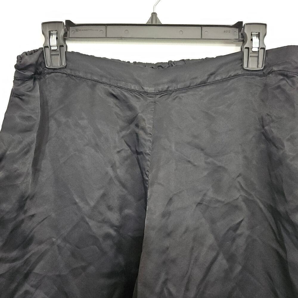 Athleta Calm Cool Lounging Wide Leg Satin Womens Pants Size Large Pockets - Picture 4 of 7